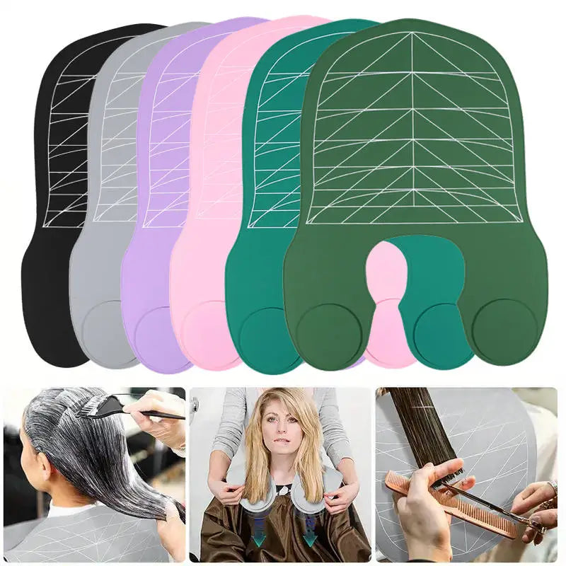 Hair Dyeing Cloak Tools Black Barber Silicone Hairdressing Coloring Collar Salon Waterproof Hair Cutting Cape Pro Barbershop
