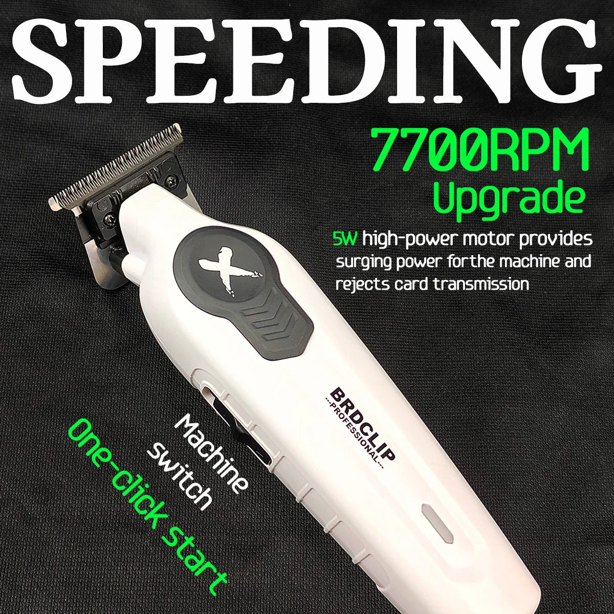 Professional Barber Kit BRDCLIP PROBarbers Hair Clipper High Power Motor S1090 7500RPM FA1T 7700RPM 609 10000RPM DLC Blade
