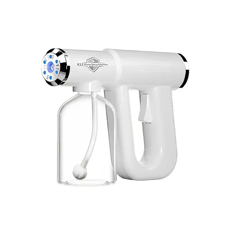 Blue Light Nano Hairspray 300ML - USB Rechargeable Barber Sprayer, Wireless Steam Gun for Grooming & Styling Tools