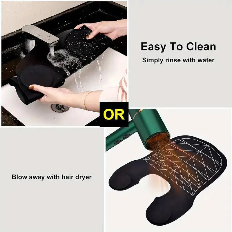 Hair Dyeing Cloak Tools Black Barber Silicone Hairdressing Coloring Collar Salon Waterproof Hair Cutting Cape Pro Barbershop