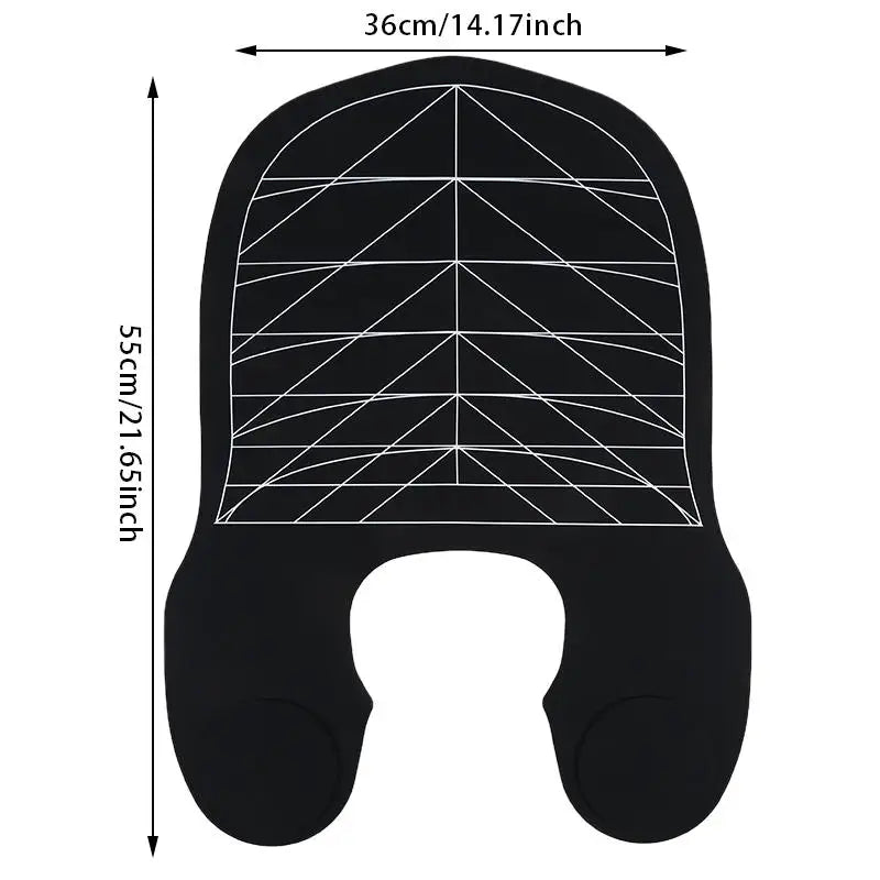 Hair Dyeing Cloak Tools Black Barber Silicone Hairdressing Coloring Collar Salon Waterproof Hair Cutting Cape Pro Barbershop