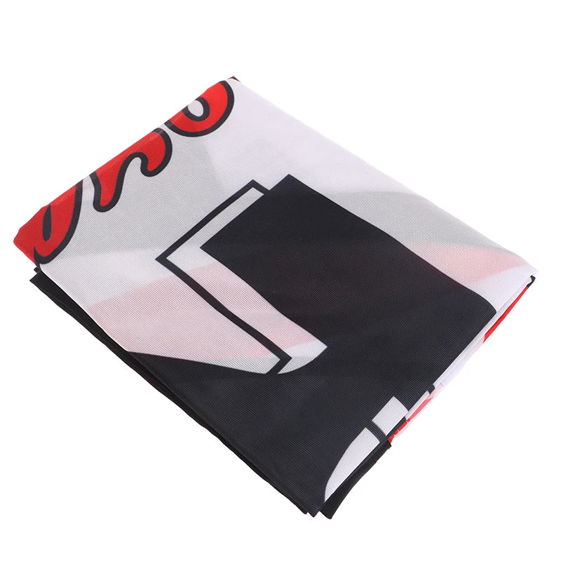 1Pc Barber Shop Flag 60x240cm Polyester Cloth Single-Side Barber Shop Banner Black Sleeve Decorative Flag