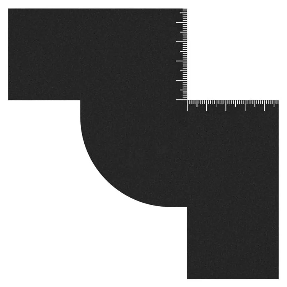 Reusable Color Enhancement Barber Card Easy to Clean with Measurement Indicators Beard Line Up Tool Black Hairline Maker