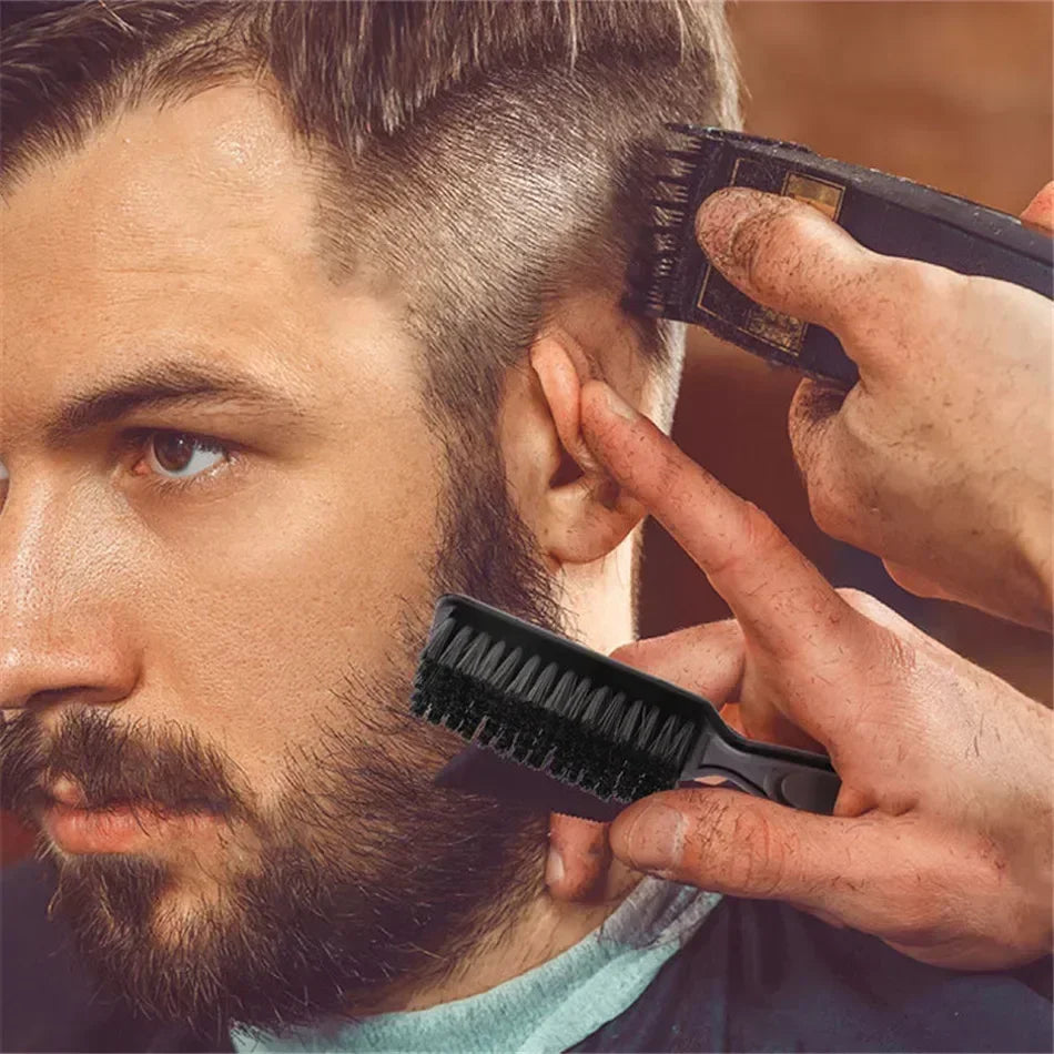 Men Beard Brush Professional barbershop Moustache Cleaning Brush Hairdressing Anti Static Barber Hair Styling Comb Shaving Tools
