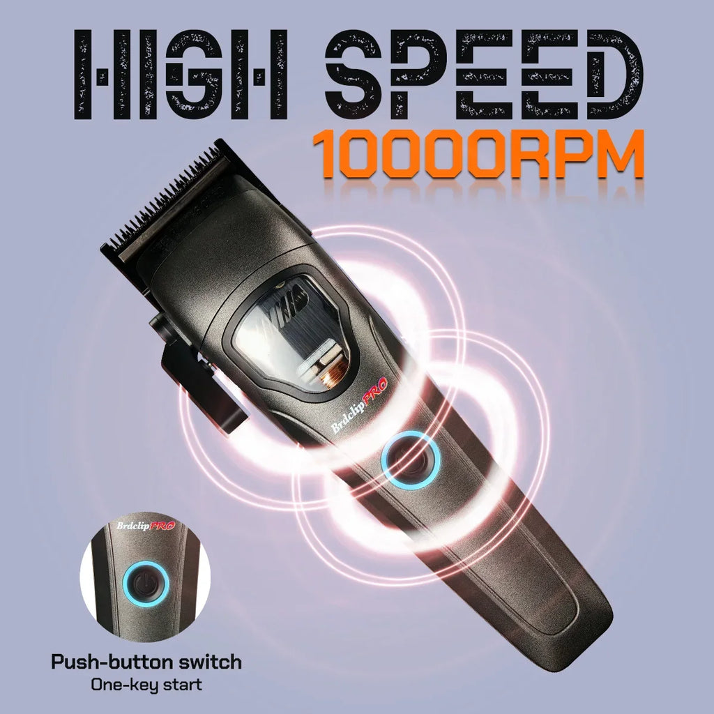 NEW Barbershop Professional 10000RPM 633E 9000RPM 633T Hair Clipper BRDCLIP High-speed DLC Blade Electric Charging Base Trimmer