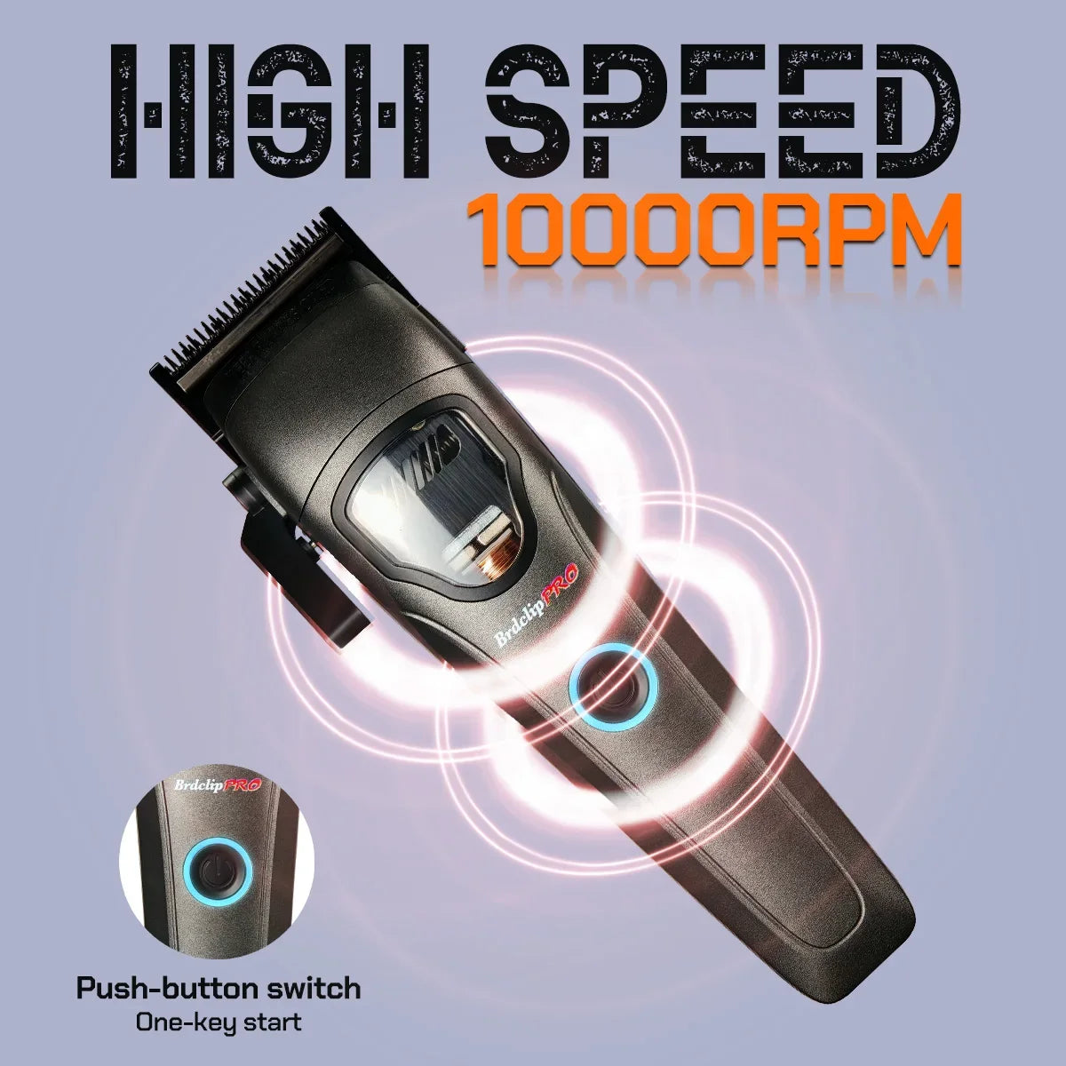 NEW Barbershop Professional 10000RPM 633E 9000RPM 633T Hair Clipper BRDCLIP High-speed DLC Blade Electric Charging Base Trimmer