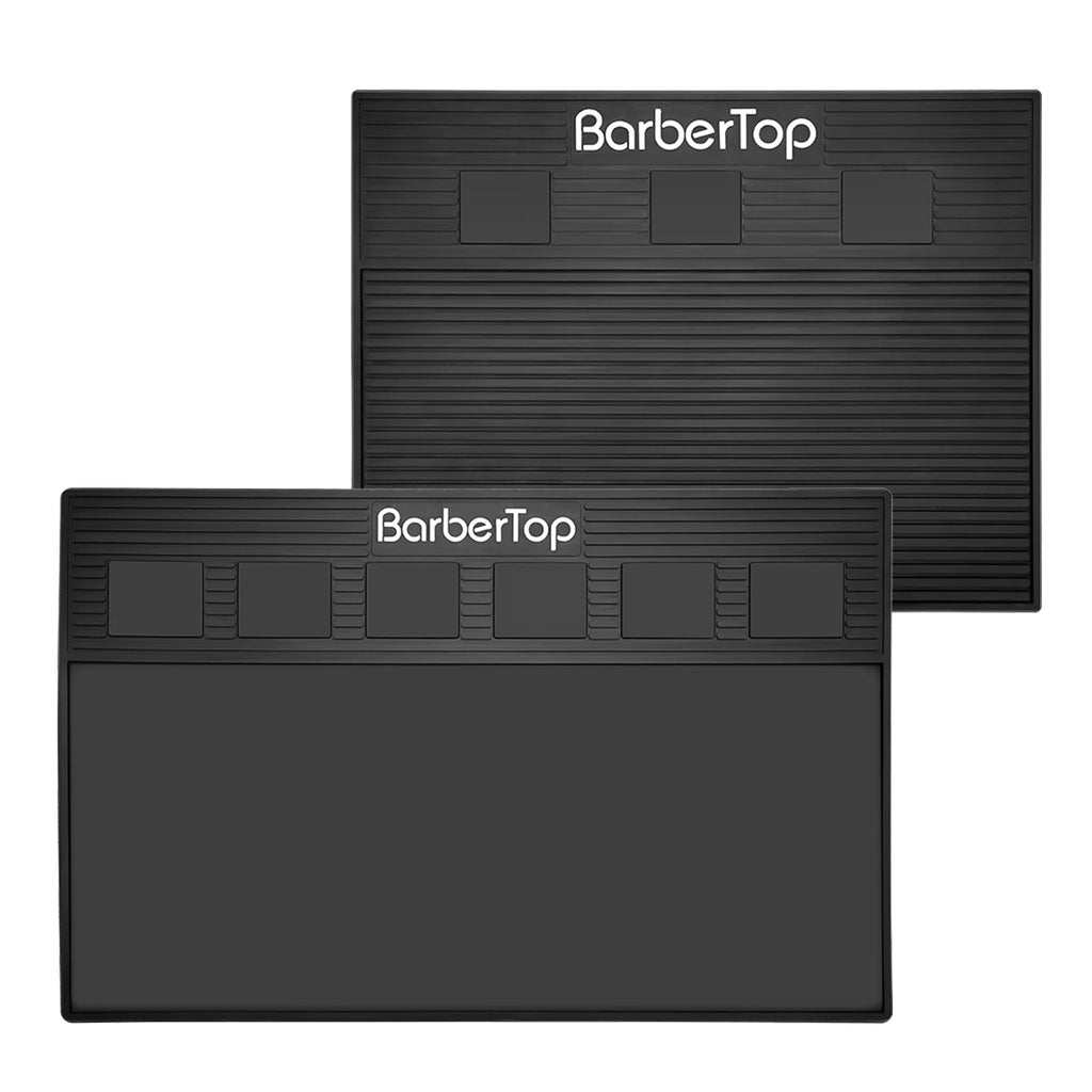 3/6 Grid Magnetic Hairdressing Tools Storage Mat Soft Rubber Antiskid Waterproof Tray Bar Service Mat Barber Tools Accessories