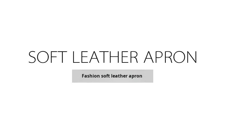 Fashion Customizable Logo High-Quality Waterproof Barber BBQ Work Apron New Pattern PU Material for Professional Use