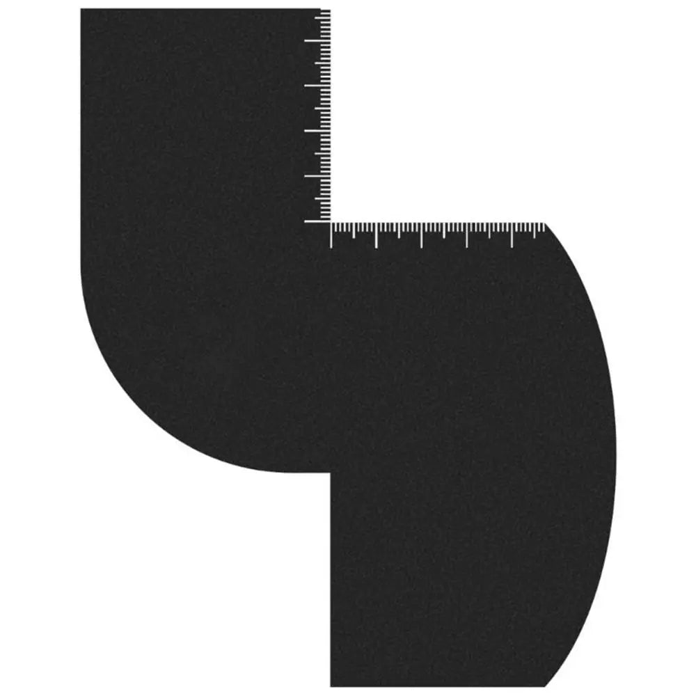 Reusable Color Enhancement Barber Card Easy to Clean with Measurement Indicators Beard Line Up Tool Black Hairline Maker