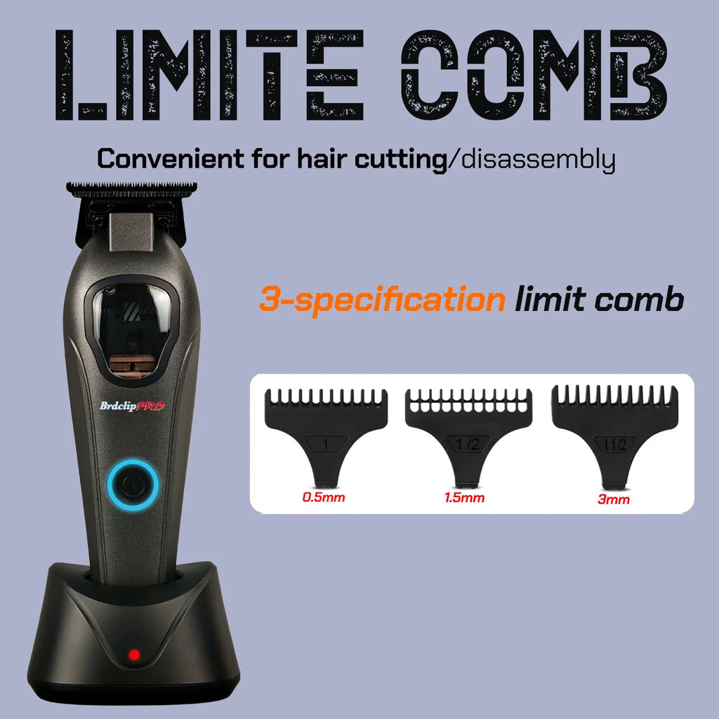 NEW Barbershop Professional 10000RPM 633E 9000RPM 633T Hair Clipper BRDCLIP High-speed DLC Blade Electric Charging Base Trimmer