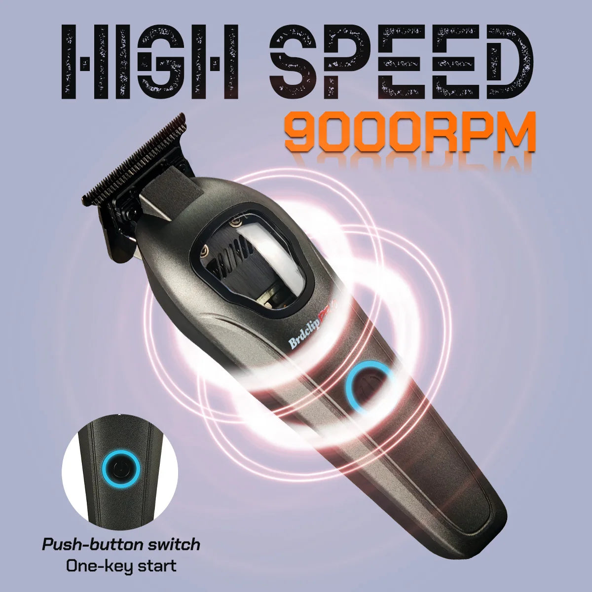 NEW Barbershop Professional 10000RPM 633E 9000RPM 633T Hair Clipper BRDCLIP High-speed DLC Blade Electric Charging Base Trimmer