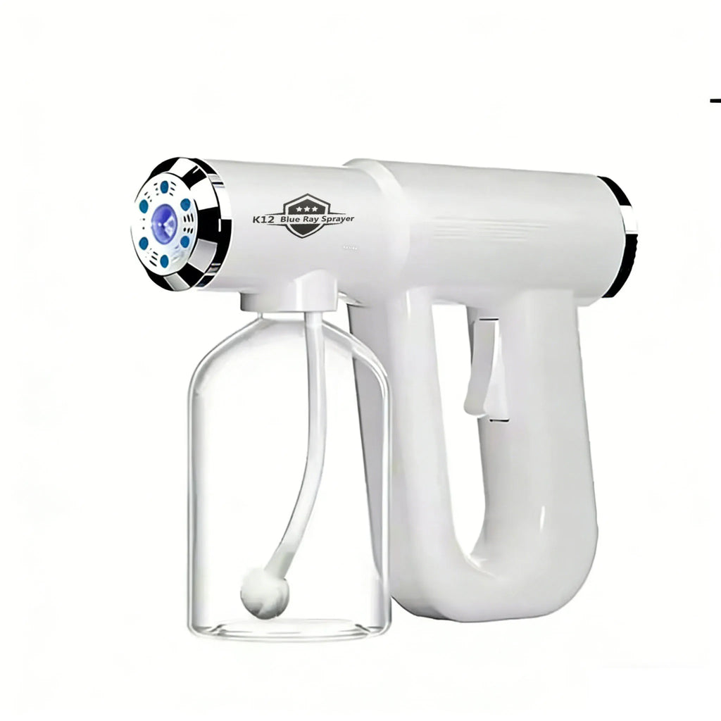 Blue Light Nano Hairspray 300ML - USB Rechargeable Barber Sprayer, Wireless Steam Gun for Grooming & Styling Tools