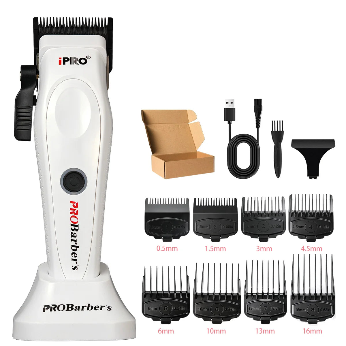 Professional Barber Kit BRDCLIP PROBarbers Hair Clipper High Power Motor S1090 7500RPM FA1T 7700RPM 609 10000RPM DLC Blade