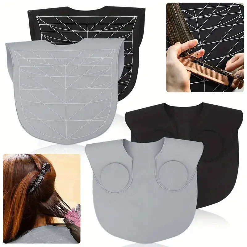 Hair Dyeing Cloak Tools Black Barber Silicone Hairdressing Coloring Collar Salon Waterproof Hair Cutting Cape Pro Barbershop