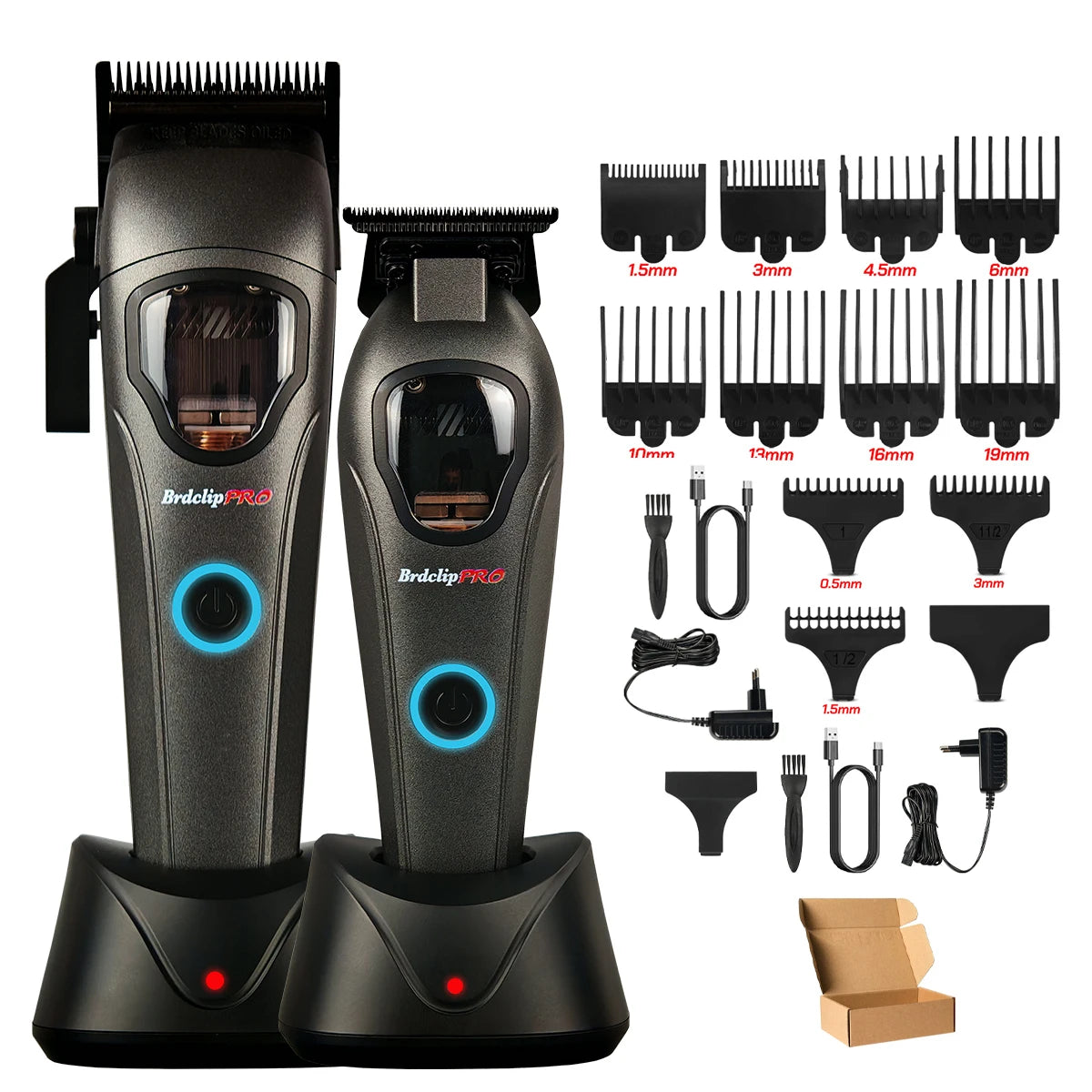 NEW Barbershop Professional 10000RPM 633E 9000RPM 633T Hair Clipper BRDCLIP High-speed DLC Blade Electric Charging Base Trimmer
