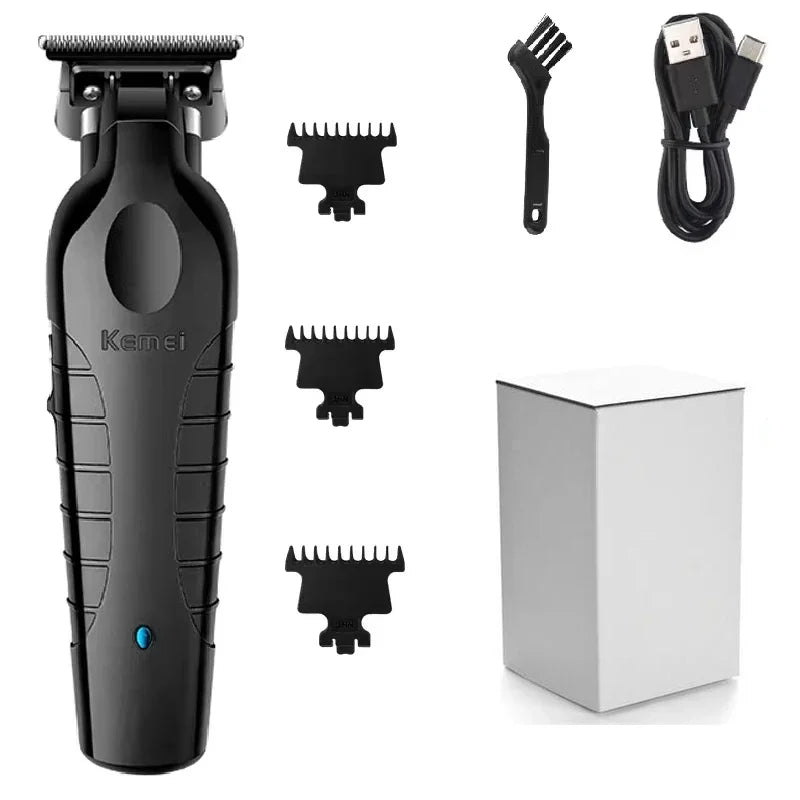 Kemei 2299 Professional Electric Barber Electric Trimmer Professional Hair Máquina De Barba Masculina Acabamento De Corte De