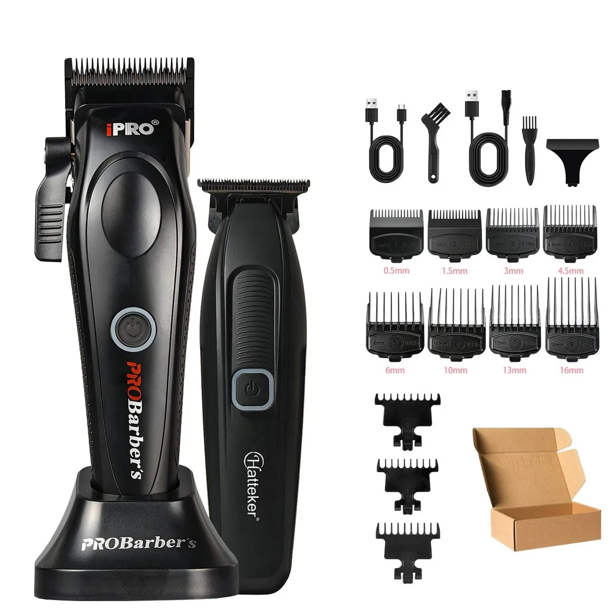 Professional Barber Kit BRDCLIP PROBarbers Hair Clipper High Power Motor S1090 7500RPM FA1T 7700RPM 609 10000RPM DLC Blade
