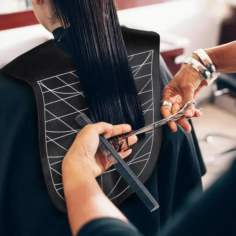 Hair Dyeing Cloak Tools Black Barber Silicone Hairdressing Coloring Collar Salon Waterproof Hair Cutting Cape Pro Barbershop