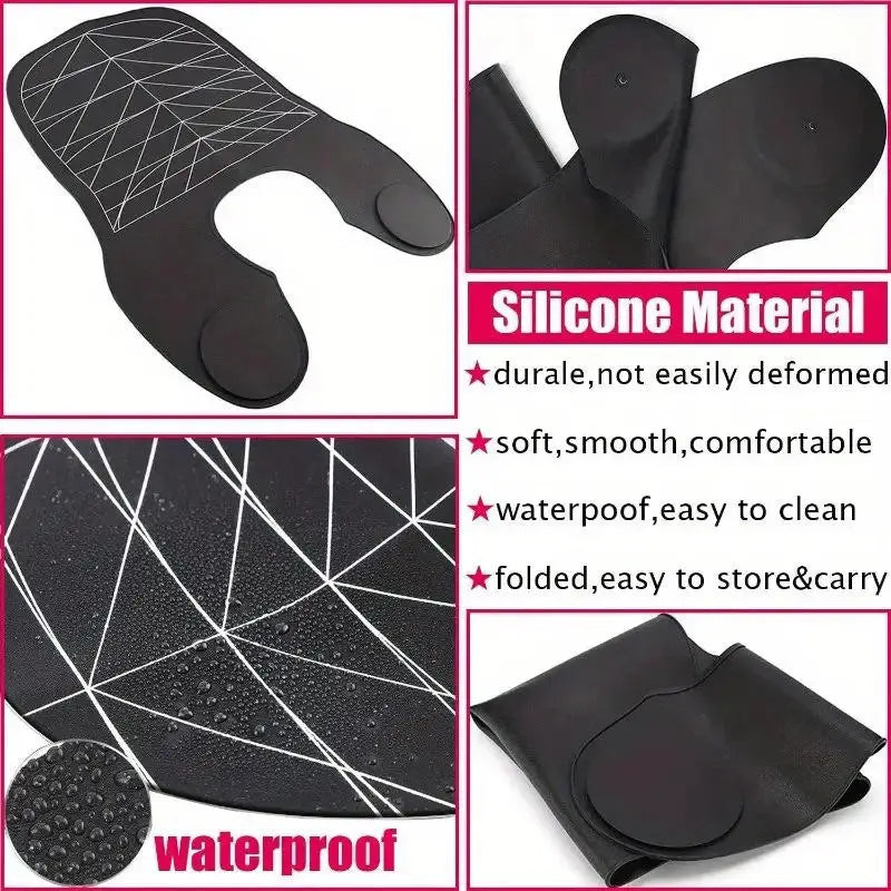 Hair Dyeing Cloak Tools Black Barber Silicone Hairdressing Coloring Collar Salon Waterproof Hair Cutting Cape Pro Barbershop