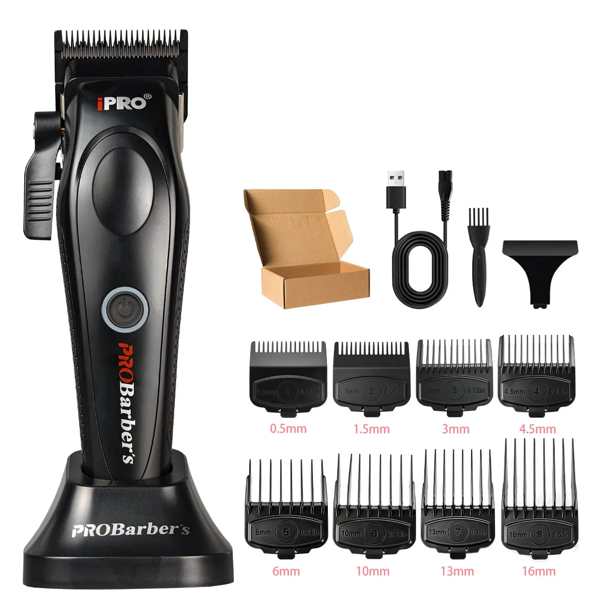 Professional Barber Kit BRDCLIP PROBarbers Hair Clipper High Power Motor S1090 7500RPM FA1T 7700RPM 609 10000RPM DLC Blade