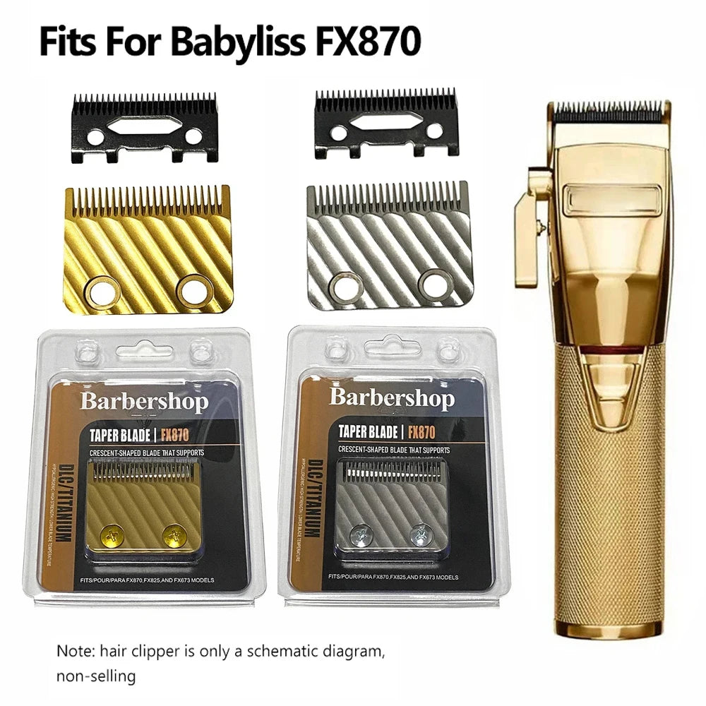 Professional Hair Trimmer Replacement Blades Suitable For BabylissPRO Barberology FX870/FXF880/FX810/FX825/FX673N Clippers