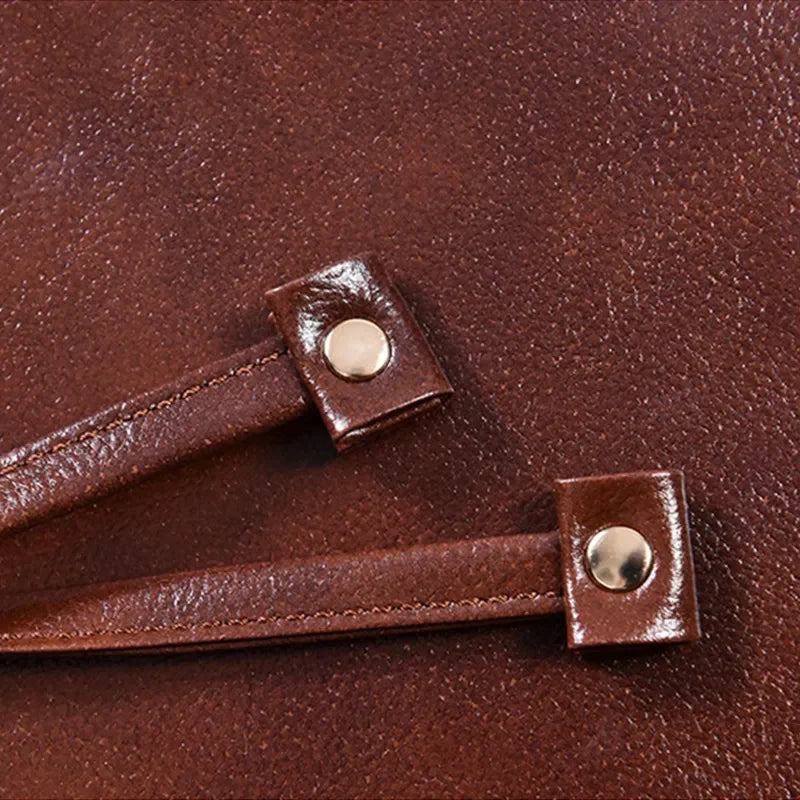 Barbershop Apron PU Leather Crossback Strap Barista Barber Uniform Cafe Bistro Grill Florist Hair Dresser Salon pinafore