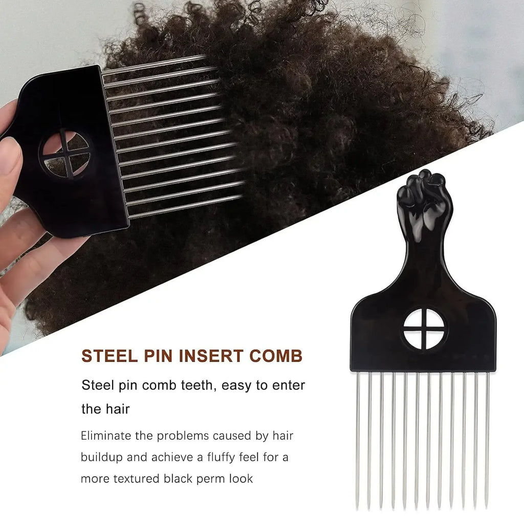Barber Shop Men Hair Braider Twist Sponge Gloves African Hair Styling Fork Comb Hair Curls Foam For Salon Hairdressing Tools